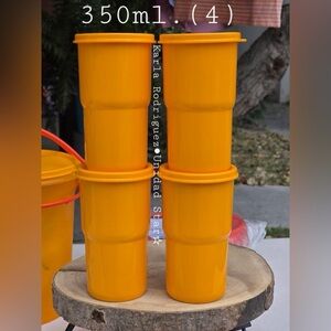 Tupperware TableTop Stacking Tumblers 12 ounce Set of 4 New